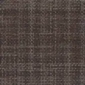 Woven Gunnar fabric texture, deep brown and rust orange, dense irregular weave with matte finish, Mariani collection textile sample.