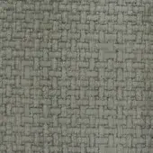 Mariani Le Fate fabric sample, gray-green woven textile, dense square geometric pattern with textured looped pile construction.