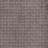 Woven fabric texture, gray-taupe color, brick-like pattern with looped pile; Mariani ‘Le Fate’ label visible, studio lighting.