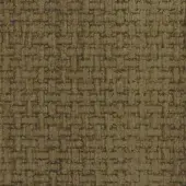 Olive-green woven fabric sample with a nubby texture, brown thread accents, and matte finish; “le fate 29” text identifies Mariani collection.