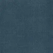 Mariani fabric sample, teal blue woven textile, dense compact weave with matte finish, labeled “Lucrezia 27” from the fabrics collection.