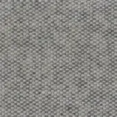 Woven gray fabric texture features a dense grid pattern with heathered tones, displaying a matte finish and substantial weight; label reads “mariani.”