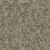 Woven fabric sample with gray, beige, and taupe grid pattern; includes red & brown flecks, matte finish, square motif, and “mariani” label.