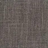 Mariani Nadir fabric sample, charcoal gray herringbone weave, dense texture with beige threads, linear diagonal pattern, textile collection.