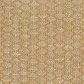 Mariani Syros fabric texture, golden-brown basket-weave pattern with beige accents, dense linen blend, matte finish, repeating motif.