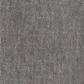 Woven fabric sample in muted gray and reddish-brown tones displays a dense, heathered texture with a slightly nubby surface and visible label.
