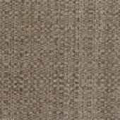 Woven fabric texture, muted brown and tan tones, irregular heathered pattern with nubby surface, Mariani fabric label visible.