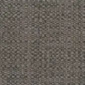 Woven fabric texture, muted gray-brown with heathered effect, dense horizontal-vertical yarns, matte finish, rectangular label visible.