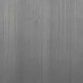 Burnished brushed steel texture sample, vertical grain pattern, medium-gray tone, matte finish, subtle linear striations, tactile quality.