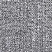 Woven fabric sample, grayscale color, irregular texture with thick and thin yarns creating a speckled, heathered and slightly nubby surface.