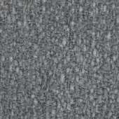 Gray woven fabric texture with a nubby, raised surface and tight, irregular weave displaying subtle vertical directionality.