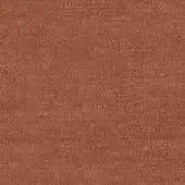 Terracotta fabric sample displaying a dense, granular texture with a muted rusty orange tone and subtle mottled variations, suitable for indoor use.