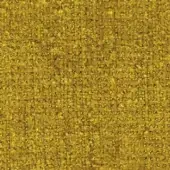 Woven fabric sample, golden-yellow color, dense nubby texture with horizontal and vertical threads, matte finish, indoor upholstery material.