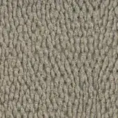 Dense nubby fabric texture, gray and beige tones, consistent looped pattern, matte finish, woven construction, suitable for upholstery.