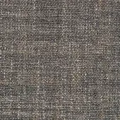 Gray woven fabric sample displaying a dense, textured surface with charcoal and beige speckles, featuring a regular grid-like weave and matte finish.