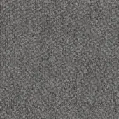 Fabric texture sample, medium gray, granular surface with looped construction and matte finish, suitable for indoor applications.