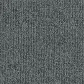 Dark gray woven fabric texture with a granular surface and tight looped weave, labeled “arketipo evron 1106300005369” for indoor use.