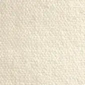 Off-white looped pile fabric texture with granular surface, tight weave, and consistent warm creamy color; Arketipo indoor upholstery fabric.