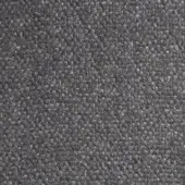 Dark gray woven fabric texture with looped pile construction and granular surface, displaying a subtle, irregular fiber pattern.