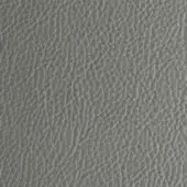 Gray leather texture displaying a dense, irregular grain pattern with a smooth, muted tone and subtle pebbled finish.