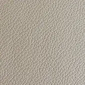 Beige quilted leather texture with pebble-grain pattern, matte finish, and visible “arketipo” label detailing material specifications.