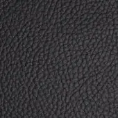 Dark gray pebbled leather texture with dense, irregular nodules and crevices, exhibiting a matte finish and subtle tonal variations.