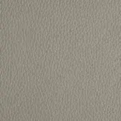 Gray leather texture, full-grain “pelle plus” sample with repeating pore pattern, muted cool tone, smooth matte finish.