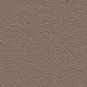 Brown leather texture with a dense, irregular geometric pebble grain pattern, muted taupe tone, and matte finish.