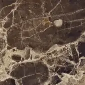 Emperador marble texture displaying brown and tan tones with light veining, circular patterns, polished finish, and granular stone surface.