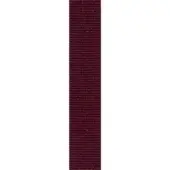 Woven burgundy textile strip with vertical ribbing, displayed on a white background, showing subtle tonal variations and a dense, uniform texture.