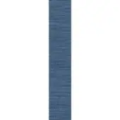 Blue woven webbing, synthetic fabric texture, consistent width against a white background, medium denim-tone color, tightly interlaced threads.