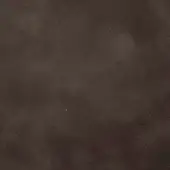 Dark brown mottled texture with granular surface, exhibiting tonal variations and a matte finish, possibly leather or fabric, with a light speck.