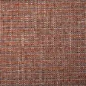 Terracotta fabric sample with gray and beige melange weave, small grid pattern, matte finish, Bonaldo Melange series 8d74 label.