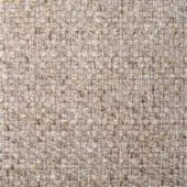 Stuoia fabric sample, muted beige and pale yellow heathered weave, dense irregular texture, durable construction, model 8d93.