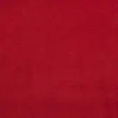 Red woven fabric texture with a granular surface and tight knit pattern, presented on a neutral background for color and detail visibility.
