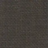 Charcoal gray woven fabric sample with heathered brown threads, dense irregular weave, and nubby texture; studio lighting.