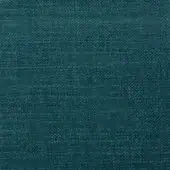 Teal woven fabric sample displays a horizontal ribbed pattern with a matte finish and granular texture, identified as “creta 96l” from Bonaldo fabrics.