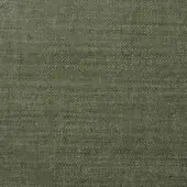 Olive green woven fabric sample with heathered texture, displaying repeated “bonaldo fabrics” text in off-white; “creta” 9a68 collection.