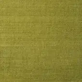 Olive-green woven fabric sample with a matte texture, tight square motifs, and subtle tonal variations; labeled “creta” model 9a75.