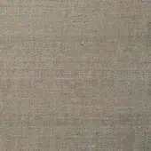 Beige woven fabric texture with a heathered, nubby surface and repeating geometric pattern; studio shot with brand text imprint.