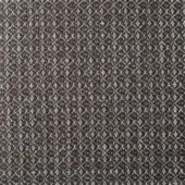 Boucle fabric sample with a brown and off-white diamond weave, dense nubby texture, subtle sheen, from the Bonaldo sa75 collection.