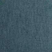 Woven fabric sample, muted teal, geometric pattern; dense texture with raised fibers, likely linen or cotton blend, model SA19.