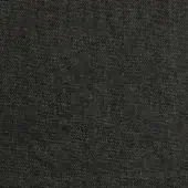 Charcoal gray woven fabric sample, dense matte texture with lighter gray flecks, structured grid pattern, Linus collection SA35.