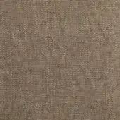 Taupe woven fabric sample, dense irregular texture, matte finish, linen or blend, vertical warp and horizontal weft threads, Linus SA36.