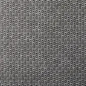 Woven fabric sample, dark brown and off-white, displays a repeating rectangular grid pattern; “Rombo” design from Bonaldo’s “SA63” collection.