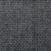Bonaldo Rombo fabric sample, black and white geometric pattern, diamond grid texture, SA64 class, subtle sheen, consistent repeating design.