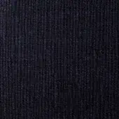 Indigo fabric texture displays a vertical rib weave with heathered tones, dense raised surface, and consistent linear structure.