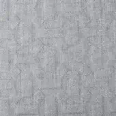 Gray metalasse fabric sample displaying a dense, woven grid pattern with raised squares and rectangular indentations; matte finish.