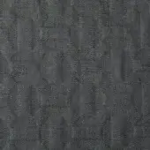Dark gray flora metalasse fabric sample with a dense, quilted geometric diamond pattern and matte finish, model EB33 from Bonaldo fabrics.