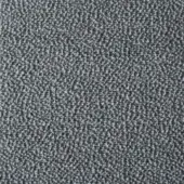 Dense gray woven fabric texture with a three-dimensional, speckled surface and consistent matte finish, exhibiting a rough, granular feel.